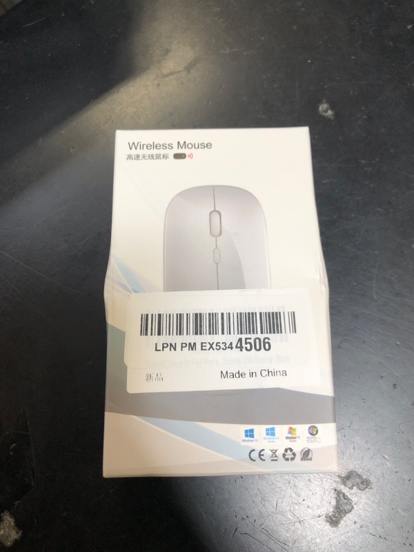 Photo 1 of Wireless Bluetooth Mouse for Apple iPad iPhone MacBook Android Samsung Tablet Phone Dual-Mode Rechargeable 2.4G Portable Computer Mice for Windows Laptop Notebook PC Mac Desktop USB Receiver (Black)