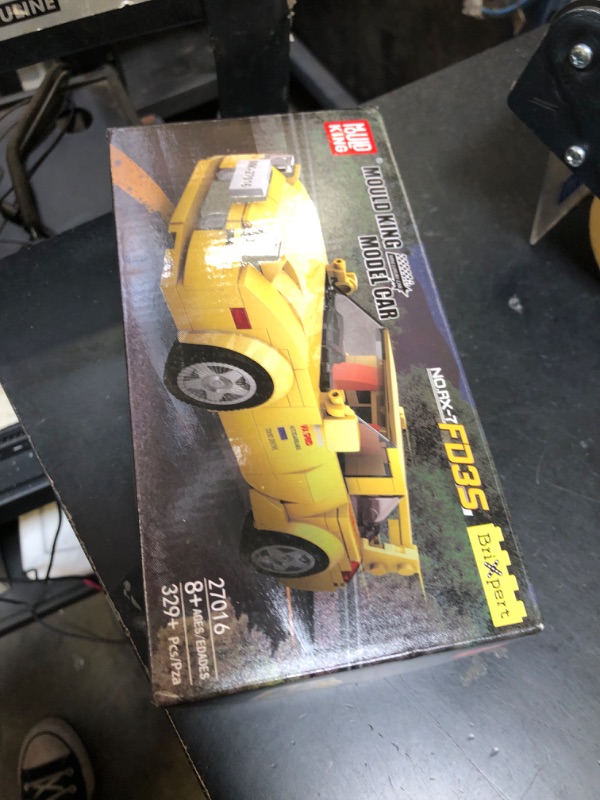 Photo 1 of Mould King Initial D Car RX-7 Model Car Building Blocks with Display Case, 27016 Model Car Kits Speed Champion Car Building Sets, Sports Race Car Building Kits for Adults and Kids 8+(329 PCS)