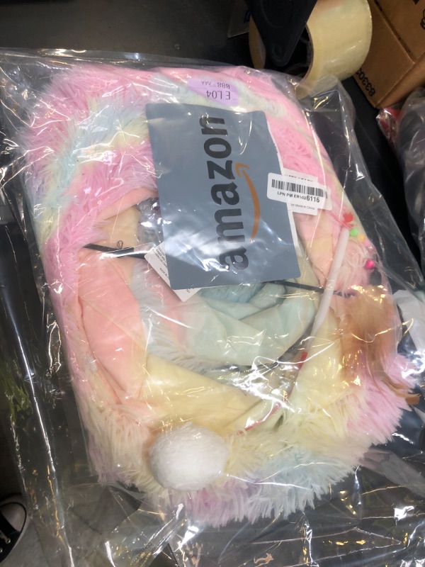 Photo 1 of Tempcore Plush Pet Cat Tunnel Tube Cat Toys 3 Way Collapsible, Tunnels for Indoor Cats?Kitty Tunnel Bored Pet Toys Peek Hole Ball Puppy, Kitty, Kitten, Rabbit Rainbow