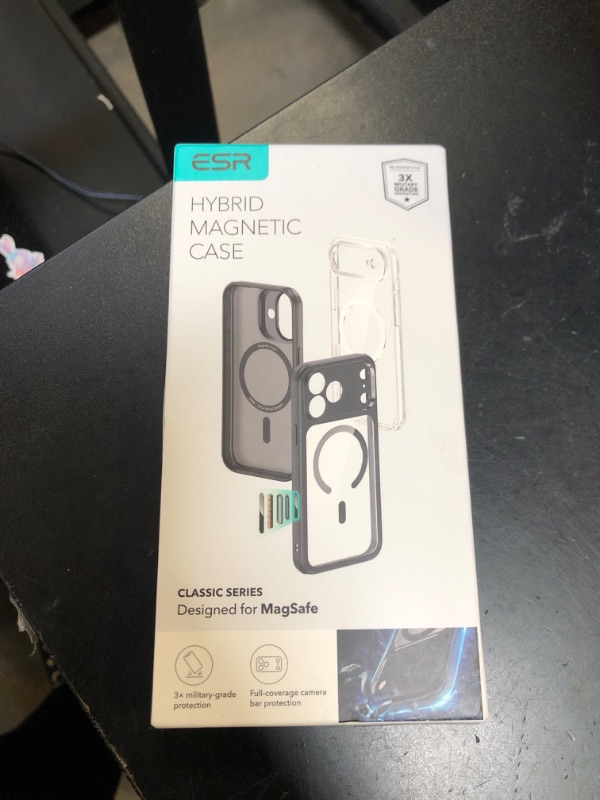 Photo 1 of ESR for iPhone 17 Pro Case, Camera Control, Compatible with MagSafe, Shockproof Military-Grade Protection, Magnetic Phone Case for iPhone 17 Pro, Classic Hybrid Case, Clear
