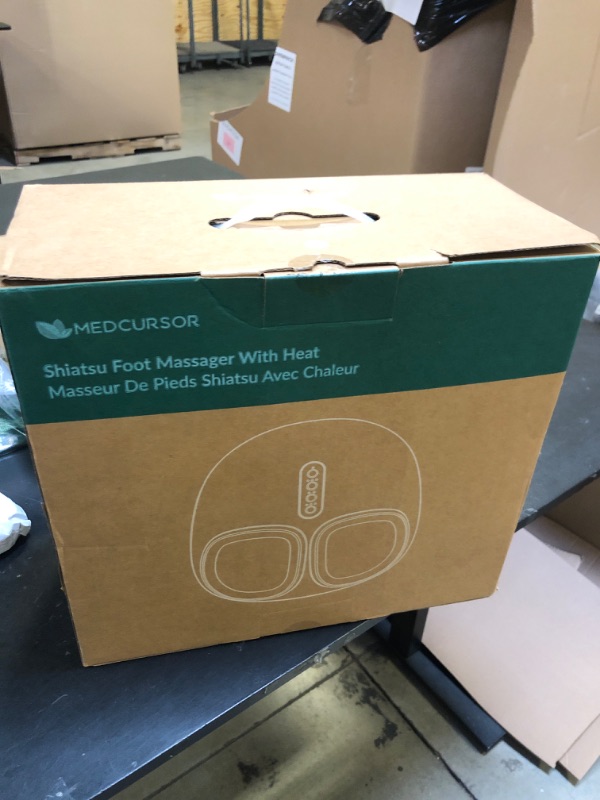 Photo 1 of Medcursor Foot Massager Machine with Heat, Feet Massage Delivers Relief for Tired Muscles & Plantar, Deep Kneading Therapy, Multi-Level Settings for Home, Office Use, Size up to 13"