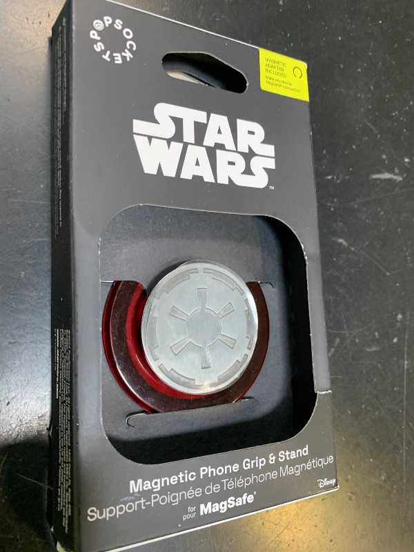 Photo 1 of PopSockets Phone Grip for MagSafe with Kickstand, Magnetic Stand, Swappable Top, Secure Hold for iPhone MagSafe Cases, Phone & Tablet Grip, Starwars - Enamel Long Live The Empire