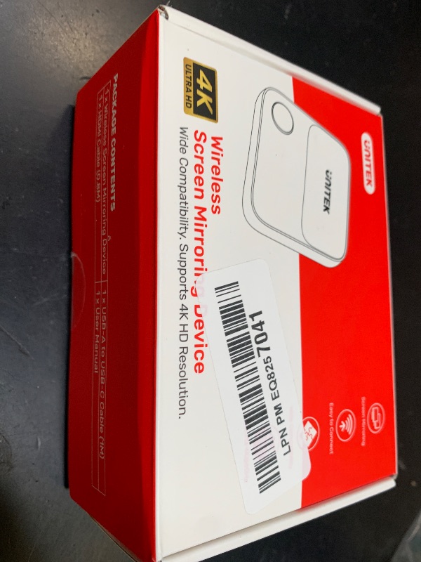 Photo 1 of Unitek Wireless Hdmi Display Dongle Adapter - Screen Mirroring Receiver 2.4G/5G 4K TV Casting Device Screen Mirroring Adapter/Extender for Streaming Video to Monitor from Mac iOS Android Windows