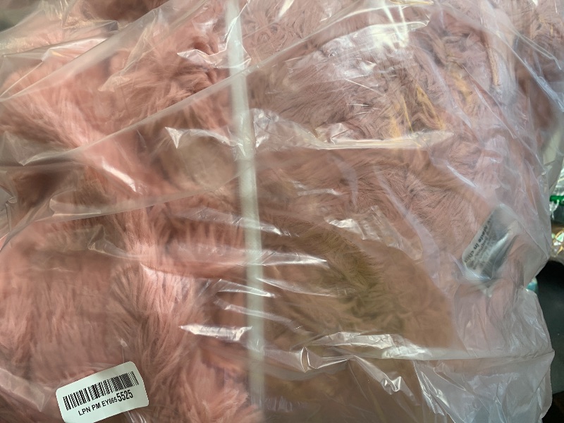 Photo 1 of Lotus Karen Fluffy Comforter Cover Set-Rabbit Fluff Faux Fur Duvet Cover Full Size,Old Pink Plush Fuzzy Furry Bedding Sets 3Pieces(1 Duvet Cover & 2 Pillow Shams),Zipper Closure