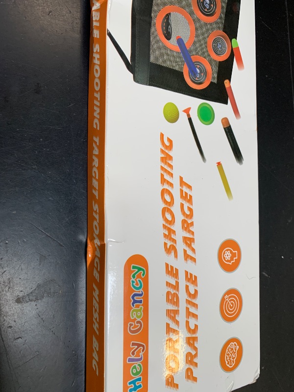 Photo 1 of Hely Cancy Portable Shooting Practice Target Toy Storage Mesh Bag Compatible with Nerf Darts for Kids 6+
