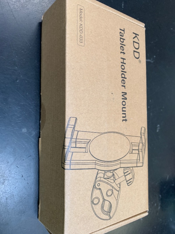 Photo 1 of KDD Spin Bike Tablet Holder Mount, Phone iPad Holder Stand Exercise Bike Handlebar Mount for Stationary Bicycle, Treadmill, Microphone Stand, Fit for iPad Pro 12.9, Galaxy Tabs, iPhone(4.7-13”)