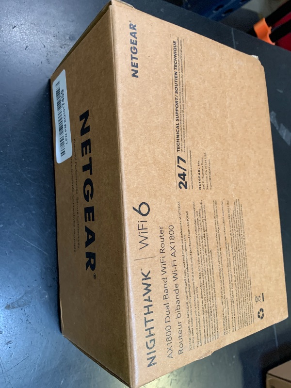 Photo 1 of NETGEAR 4-Stream WiFi 6 Router (R6700AX) – Security Features, AX1800 Wireless Speed (Up to 1.8 Gbps), Covers up to 1,500 sq. ft., 20 Devices – Free Expert Help
