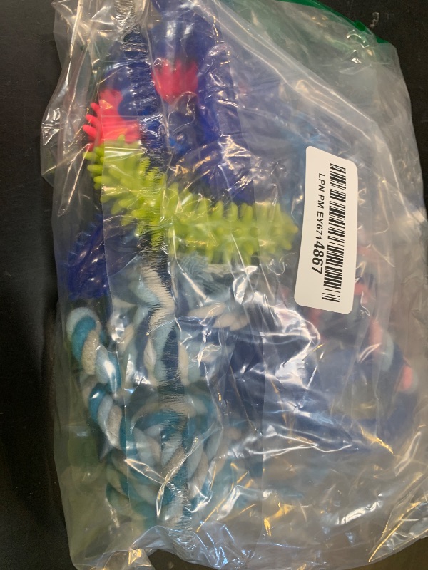 Photo 1 of Beiker 20 Pack Puppy Chew Toys - Blue Dog Teething Toys for Puppies, Puppy Teething Rings and Ropes, Blue Rubber Toy Bundle for Small Dogs, Cute Interactive Dog Balls for Small Breed