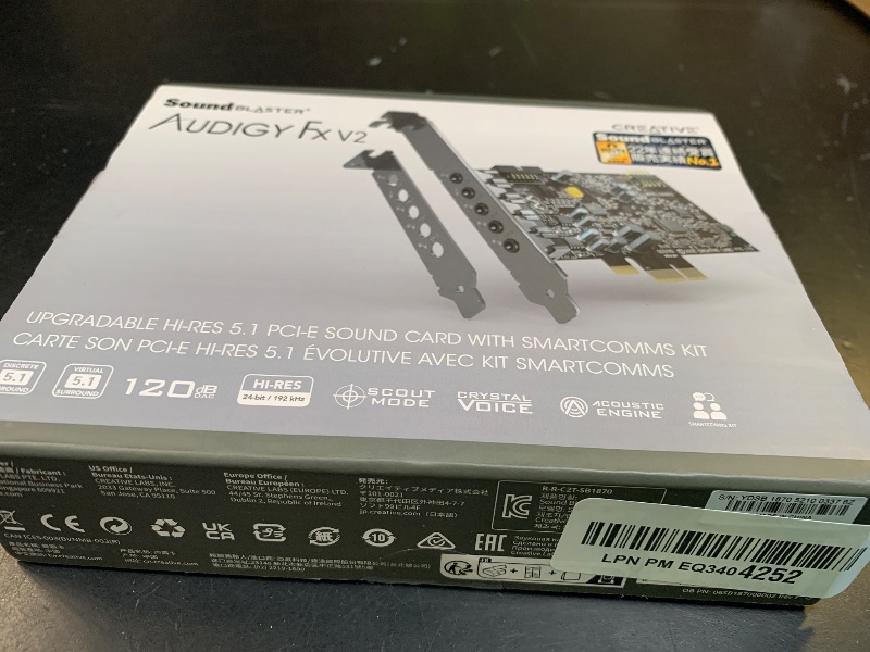 Photo 1 of Creative - Sound Blaster Audigy FX V2 Sound Card