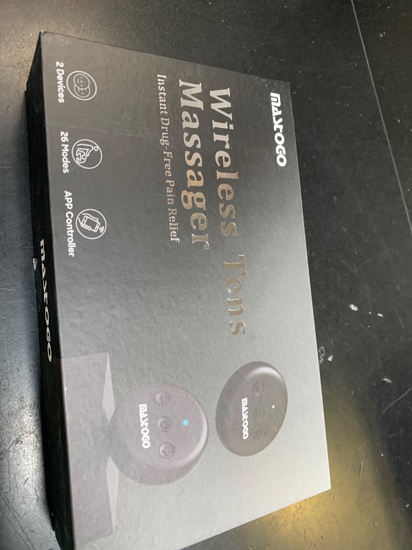 Photo 1 of MASTOGO Wireless TENS Unit, Dual Host Muscle Stimulator with APP Control Up to 26 Modes, for Pain Relief, Portable and Rechargeable TENS Unit Muscle Stimulator