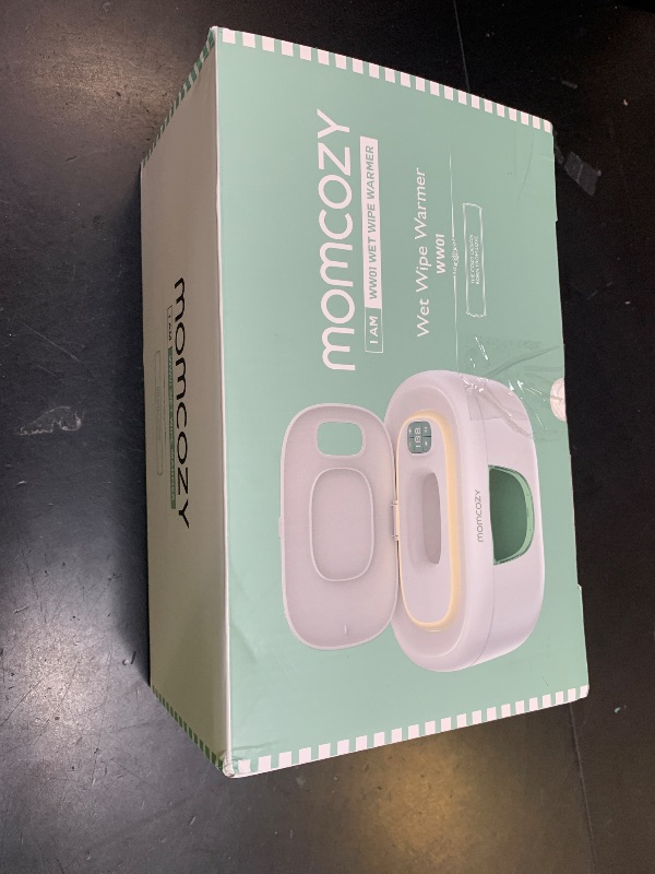 Photo 1 of Momcozy Baby Wipe Warmer, Innovative Spring Design, Large Capacity Wipes Dispenser, Fast and Even Heating, 4 Modes of Temperature Heating Control, Diaper Wipe Warmer with Night Light