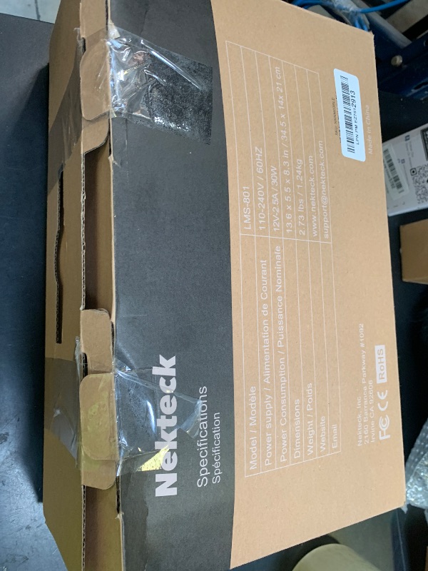 Photo 1 of Nekteck Shiatsu Neck and Back Massager with Soothing Heat, Electric Deep Tissue 3D Kneading Massage Pillow for Shoulder Leg Full Body Muscle Pain Relief, Car Office and Home Use