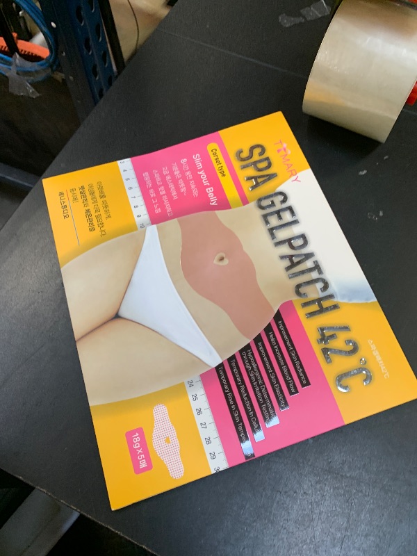 Photo 1 of Spa Gelpatch 42°C Body Applicator Tummy Sculpting Wrap for Women & Men Capsaicin All Natural Ingredients Easy to Use Fast Heating Thin Sticker (Corset Patch (Pack of 5)) Ver.37