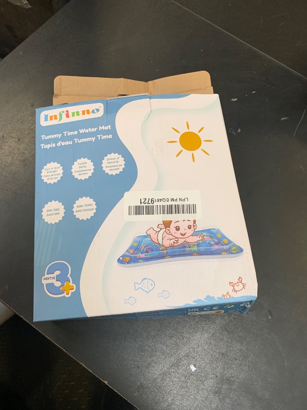 Photo 1 of Infinno Inflatable Tummy Time Mat Premium Baby Water Play Mat for Infants and Toddlers Baby Toys for 3 to 24 Months, Strengthen Your Baby's Muscles, Portable