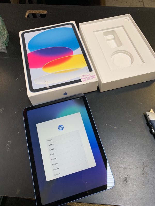 Photo 1 of Apple iPad 11-inch: A16 chip, 11-inch Model, Liquid Retina Display, 128GB, Wi-Fi 6, 12MP Front/12MP Back Camera, Touch ID, All-Day Battery Life — Blue
