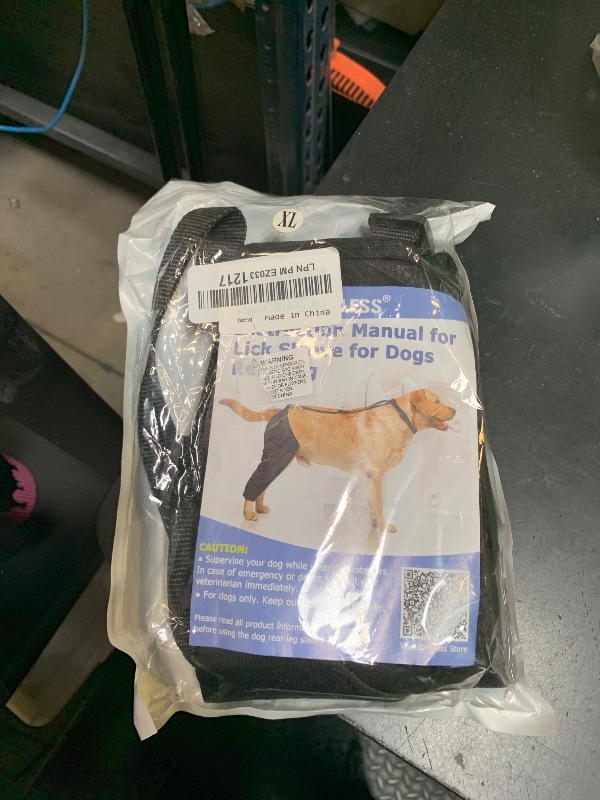 Photo 1 of BARKLESS Single Dog Rear Leg Sleeve to Stop Licking, Breathable Male Female Dog Recovery Suit for Post Surgery, Comfortable Back Leg Sleeve for Wound Healing, Protective Cone Collar Alternative