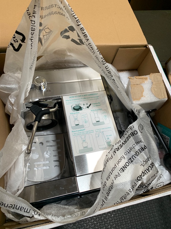 Photo 1 of CASABREWS CM5418 Espresso Machine 20 Bar, Compact Espresso Maker with Steam Milk Frother, Stainless Steel Coffee Machine with 34oz Removable Water Tank for Cappuccino, Latte, Silver