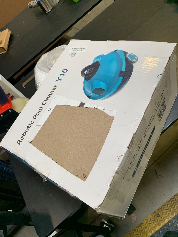 Photo 1 of OUCAXIA Y10 Cordless Robotic Pool Cleaner Automatic Vacuum - 90 Mins Runtime, Powerful Suction, Self-Parking, Lightweight for Above/Inground Pools Up to 65ft/1100 Sq.Ft (Blue)