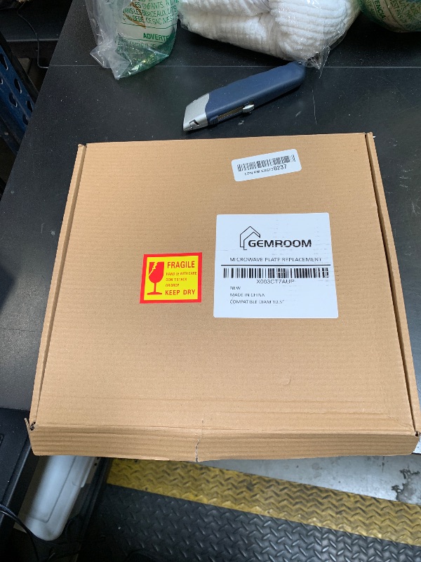 Photo 1 of Gemroom 10.5" Microwave Turntable Compatible with Emerson 252100500497, 10 1/2 inch Replacement Microwave Glass Plate for Hamilton Beach, Oster MP-P23