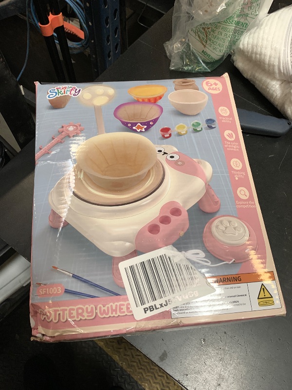 Photo 1 of Skirfy Pottery Wheel for Kids Beginners with Light,Arts and Crafts for Kids Ages 8-12,Ceramic Wheel with Painting Kit, Adjustable Speed,Birthday Christmas Thanksgiving Gift for Girls Boys Age 6+