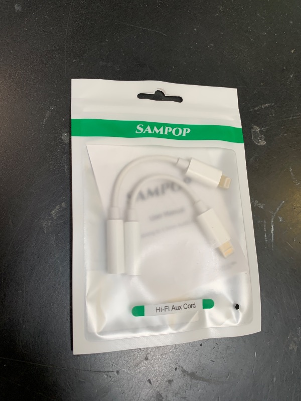 Photo 1 of Lightning to 3.5mm Headphone Adapter for iPhone - 2 Pack Hi-Res iPhone Aux Adapter Converter Jack Dongle Audio Aux Cord for Apple iPhone 14 13 12 11 X XS White