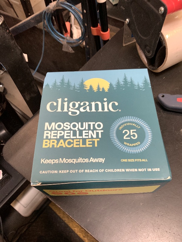 Photo 1 of Cliganic 25 Pack Mosquito Repellent Bracelets for Adults & Kids - Natural DEET-Free Bands, Individually Wrapped