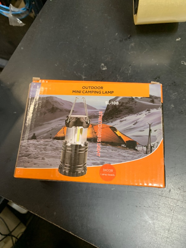 Photo 1 of Lantern Collapsible Camping Light, Battery Operated Lanterns LED Super Bright for Power Outages Indoor Emergency Outdoor Camping Hiking Kit (COB-6)