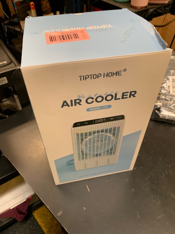 Photo 1 of Portable Air Conditioners, Personal Evaporative Air Cooler With 1000ML Water Tank, 2 Spray Ports & 4 Wind Speeds, 2/4/6/8/12H Timer, 7 Color Light, Portable Ac Units for Room Bedroom Office Camping