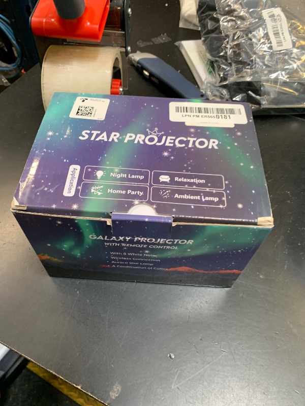 Photo 1 of ONE LIGHT IS BURNT OUT -------------------------------------------------------------------Northern Galaxy Light Aurora Projector with 33 Light Effects, LED Star Projector for Bedroom Nebula Lamp, Remote Control, White Noises, Bluetooth Speaker for Parties