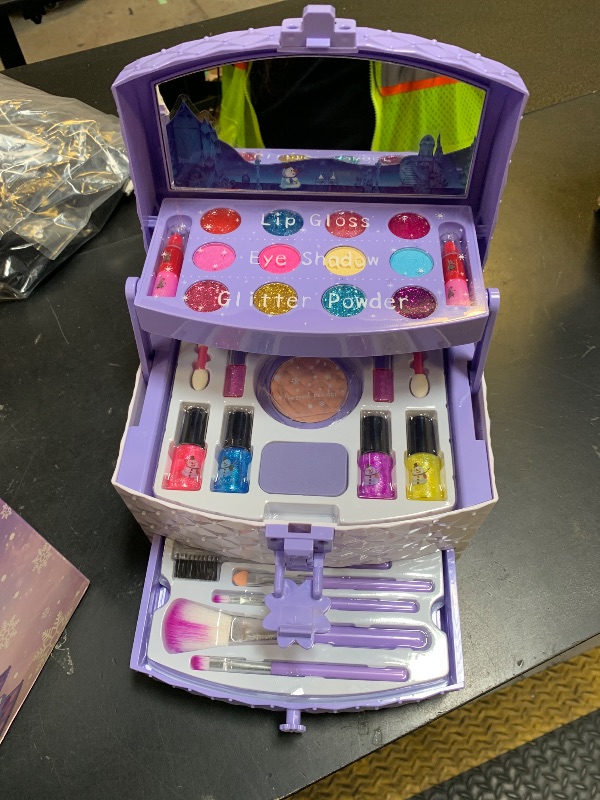 Photo 1 of PERRYHOME Kids Makeup Set for Girl 56 Pcs Washable Real Cosmetic, Non-Toxic Frozen Toys Toddler Makeup Kit, Princess Dress up Christmas & Birthday Girl Gift for 3 4 5 6 7 8 9 10 11 12 Year Old Girls