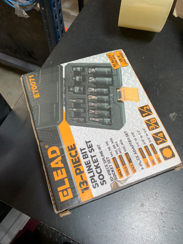 Photo 1 of 13-Piece XZN Triple Square Spline Bit Impact Socket Set - Premium S2 Steel European Style M4 - M18 with Socket Adapters, 1/4”, 3/8” and 1/2” Drive | Professional Mechanic Garage Tools