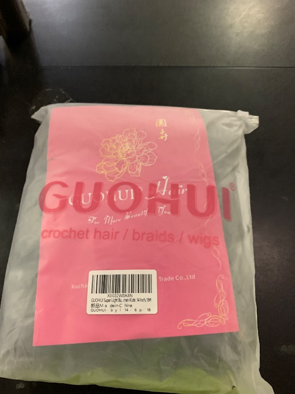 Photo 1 of GUOHUI Super Light Butterfly Locs Crochet Hair 14 Inch 6 Packs Pre-Looped Soft Distressed Faux Locs Braids for Women Kids (14 Inch,1B#)