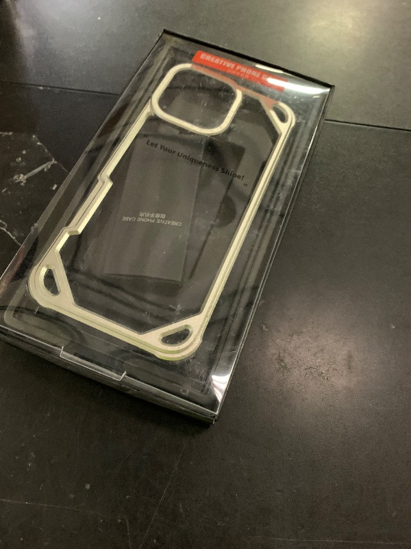 Photo 1 of OATSBASF Minimalist Phone Case Compatible with iPhone 16 Pro Max 6.9", 360° Rotation Kickstand Aluminum Metal Frameless Design Bumper Z Case, Protective Shock Grade Shell, Black