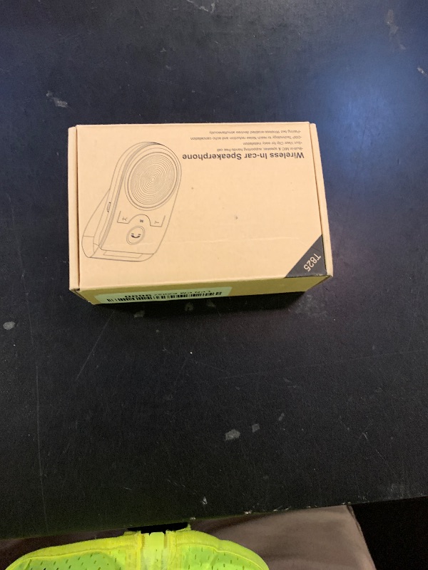 Photo 1 of Hands Free Cell Phone Car Kit, Bluetooth 5.0 in Car Speakerphone with Visor Clip, Siri Google Voice Command Support,Built in Mic, Support 2 Phones Connected, Bluetooth Speaker for Safe Driving