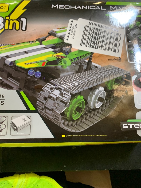 Photo 1 of BIRANCO. Remote Control Tracked 3in1 Stunt Racer Building Kit - RC Car STEM Construction Toy, Gift Idea for Kids, Boys and Girls Ages 8-12 Year Old (353 Pcs)