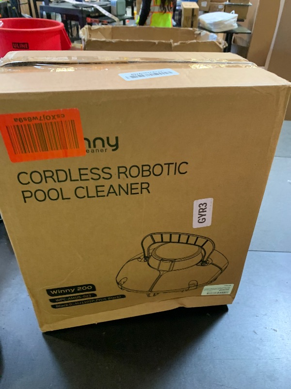 Photo 1 of Cordless Robotic Pool Cleaner,Pool Vacuum with Auto- Parking, Lightweight, Ideal for Above Ground Flat Pool up to 645 sq.ft,Black