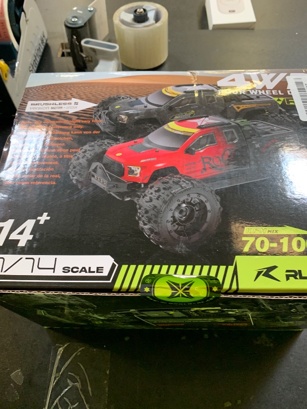 Photo 1 of VIRCAS 1/14 Brushless RC Cars, Monster Truck, RC Truck, 50+ MPH, 4WD, Waterproof, Red, Ages 8+