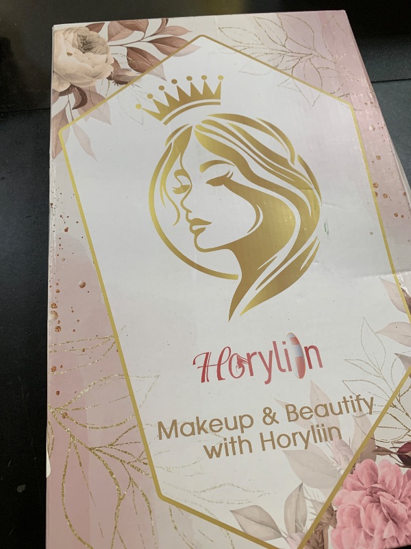 Photo 1 of Horyliin Makeup Mirror with Lights - 10x/1x Magnifying Mirror with Light, Rechargeable Desk Mirror with 3-Color Lighting & Memory Function, 360° Adjustable Table Mirror, Gift for Women (White)
