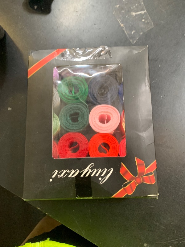Photo 1 of LIUYAXI 20 Colors 100 Yard Satin Ribbon Fabric Ribbon Assorted Ribbon Rolls, 2 Inch Wide 5 Yard/Roll, Rinbow Ribbons Perfect for Gift Wrapping, Crafts, Hair Bows, Wedding Party Decor,Flower Bouquet