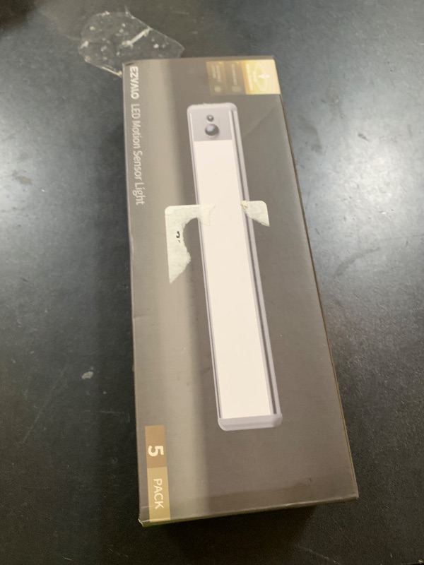 Photo 1 of EZVALO 5 Pack Under Cabinet Lighting, Rechargeable Motion Sensor Light, LED Closet Lights Wireless, 3500K Dimmable, Timer, Magnetic, with Remote Control for Kitchen, Closet, Stair