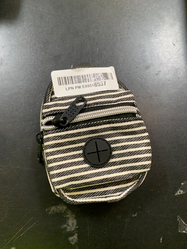 Photo 1 of PetAmi Dog Poop Bag Holder for Leash, Dog Pet Waste Bag Dispenser For Poop With Clip, Doggy Puppy Walking Accessories Travel Camping, Dog Treat Pouch Supplies Must Have With Dog Bag Roll, Stripe Black