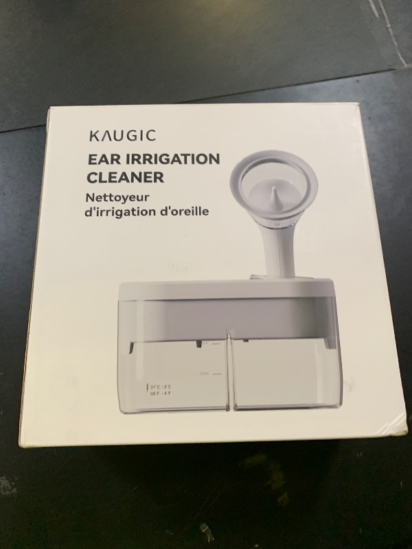 Photo 1 of KAUGIC Water Powered Ear Cleaner, Electric Ear Wax Removal Kit, Ear Irrigation Kit with Sewage System and 4 Clean Mode, Safe and Effective Ear Flushing Kit for Adults with 3 Ear Tips