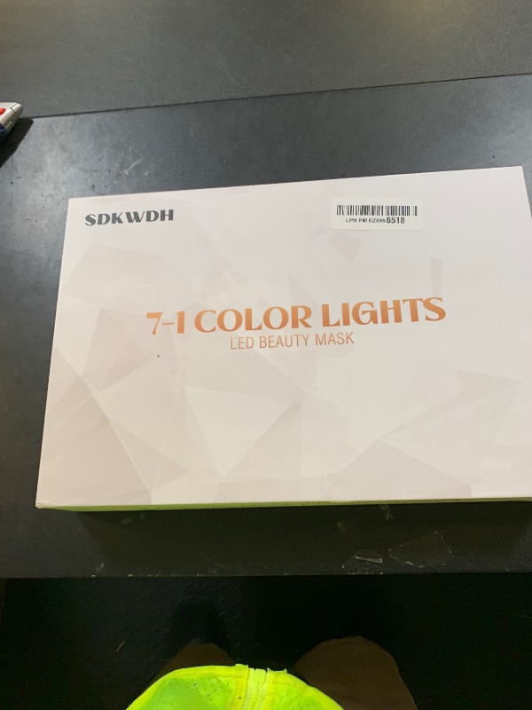 Photo 1 of SDKWDH Red Light Therapy for Face, 7 Colors LED Face Mask Light Therapy At Home, Led Face Mask Light Therapy, White
