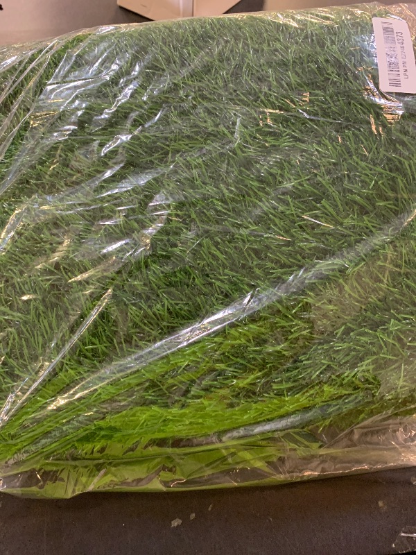 Photo 1 of Oiyeefo Artificial Turf Grass Outdoor - Realistic Synthetic Grass Rug with Drainage Holes for Patio, Balcony, Backyard, Deck - Dog Pee Pad Mat Pet Friendly & Easy to Clean (3Ft x 5Ft)