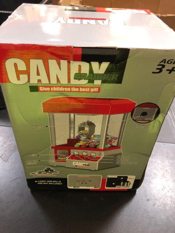 Photo 1 of Claw Machine for Kids Toy Mini Claw Machine Candy Grabber Prize Dispenser Vending Machine Arcade Game Machines for Home Party Christmas Birthday Gifts Cool Girl Toys
