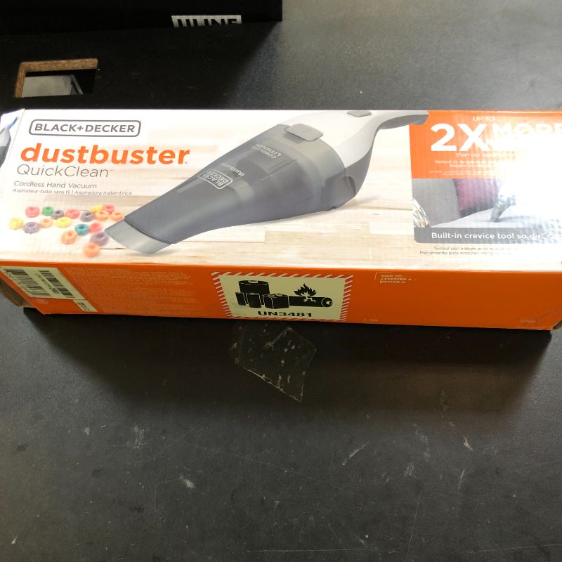 Photo 1 of BLACK+DECKER dustbuster QuickClean Cordless Handheld Vacuum, Car Vacuum Portable (HNVC215B10)