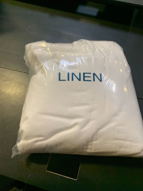 Photo 1 of SONORO KATE 100% French Linen Duvet Cover Queen Size, Soft Breathable for Hot Sleepers, Moisture Wicking & Durable Cover Set - Zipper Closure & 4 Corner Ties Duvet Covers 3 Piece (White,Queen)