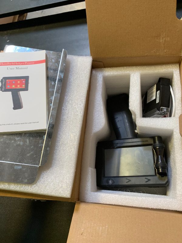 Photo 1 of TIKTONER 127T1 Handheld Inkjet Printer - Portable Handheld Printer for Text/Logo/QR Code/Barcode/Date/Batch Number/Serial Number, Inkjet Coding Machine for Cardboard/Metal/Plastic/Ceramic/Wood/Fabric