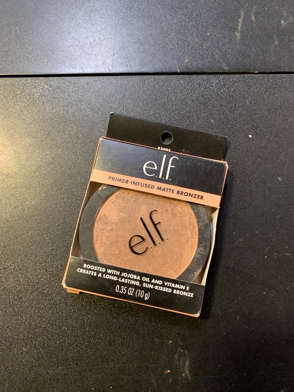 Photo 1 of e.l.f. Primer-infused Bronzer, Long-Wear, Matte, Bold, Lightweight, Blends Easily, Contours Cheeks, Forever Sun Kissed, All-Day Wear, 0.35 Oz