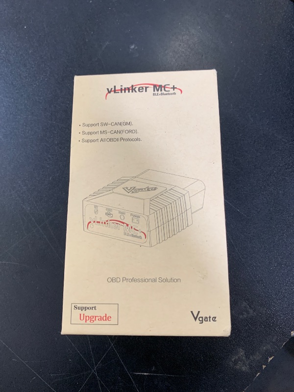 Photo 1 of Vgate vLinker MC+ (BT3.0/BLE4.0) OBD2 Scanner Code Reader Diagnostic Scan Tool for Android & iOS & Windows, Black